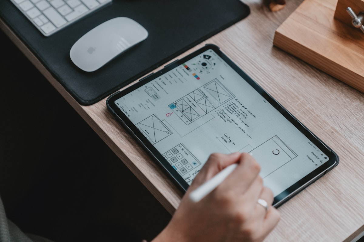 Wireframes and paper sketches